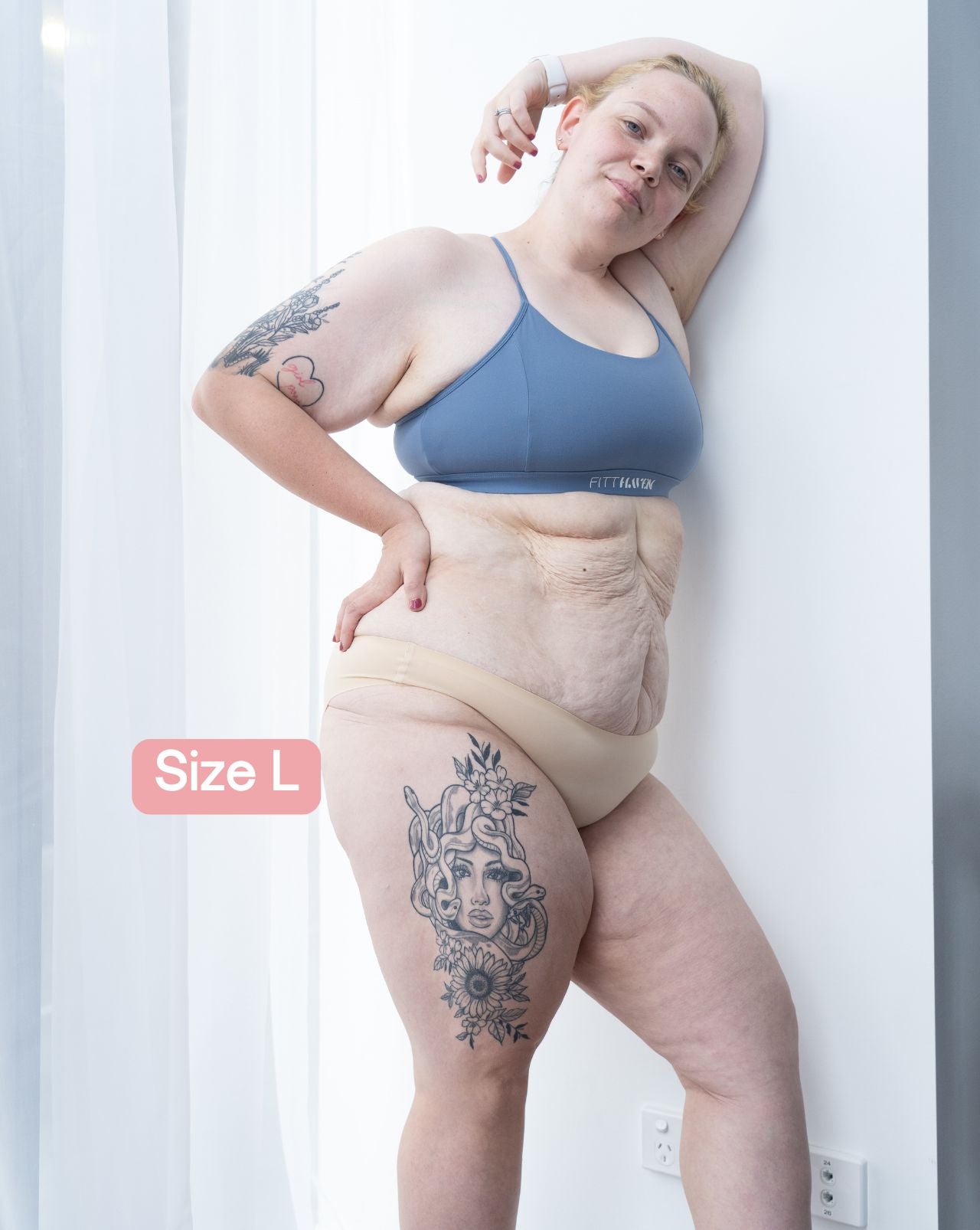 Back of low waist bikini style Fredgies seamless undies