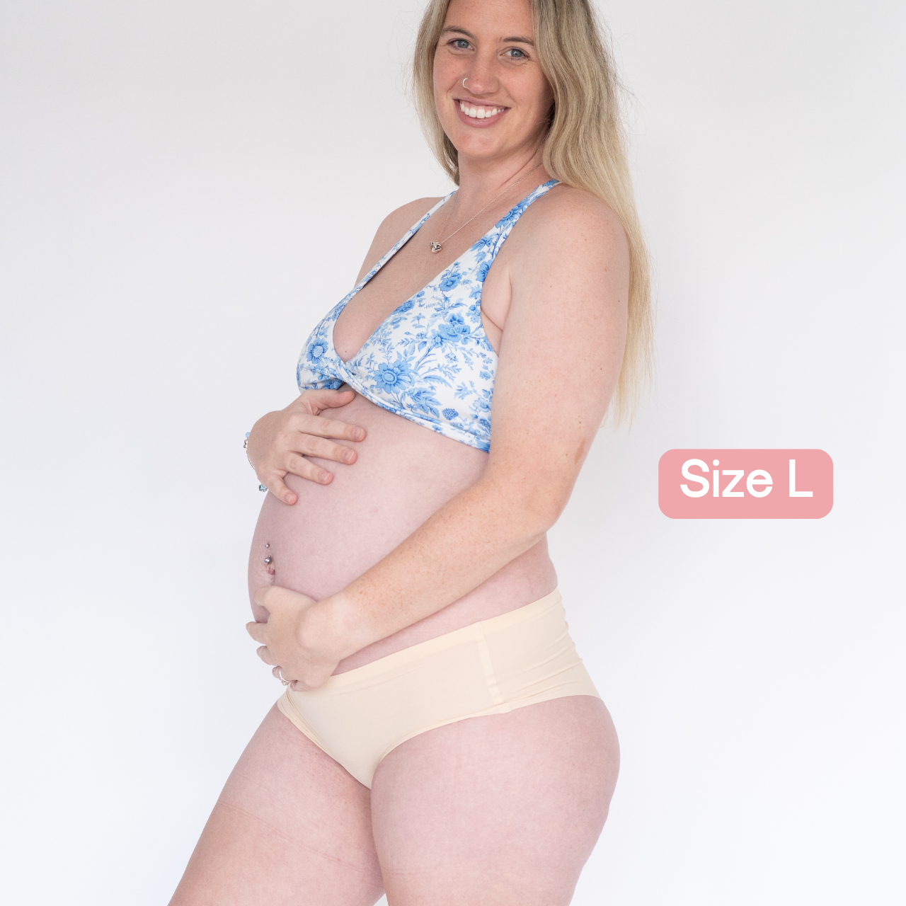 Fredgies seamless bikini style camel toe proof on pregant lady