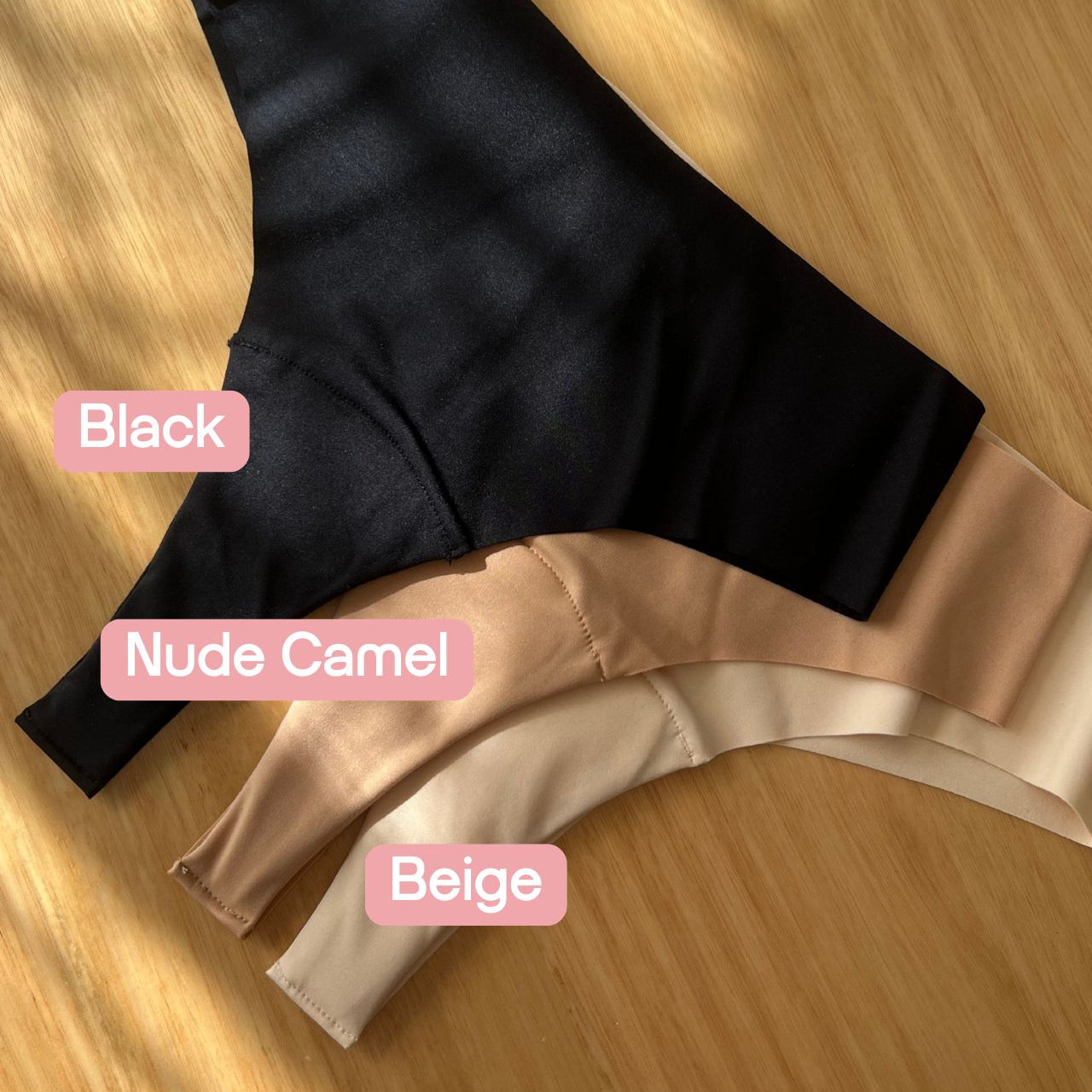 Fredgies seamless underwear in three colours