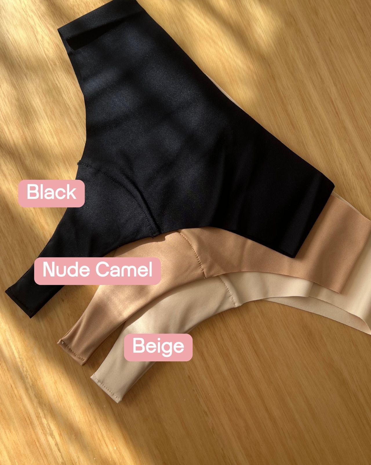 Fredgies seamless underwear in three colours