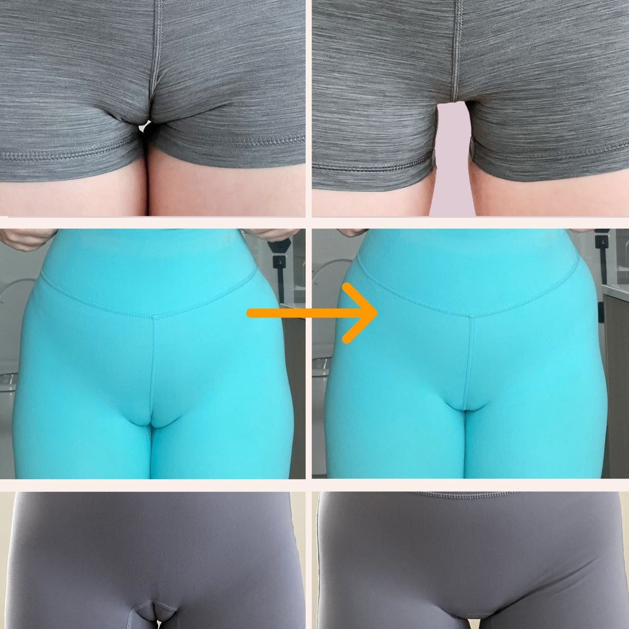 Before and after of women wearing Fredgies undies