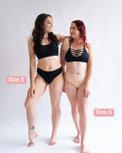 Fredgies seamless thong camel toe proof black and beige 